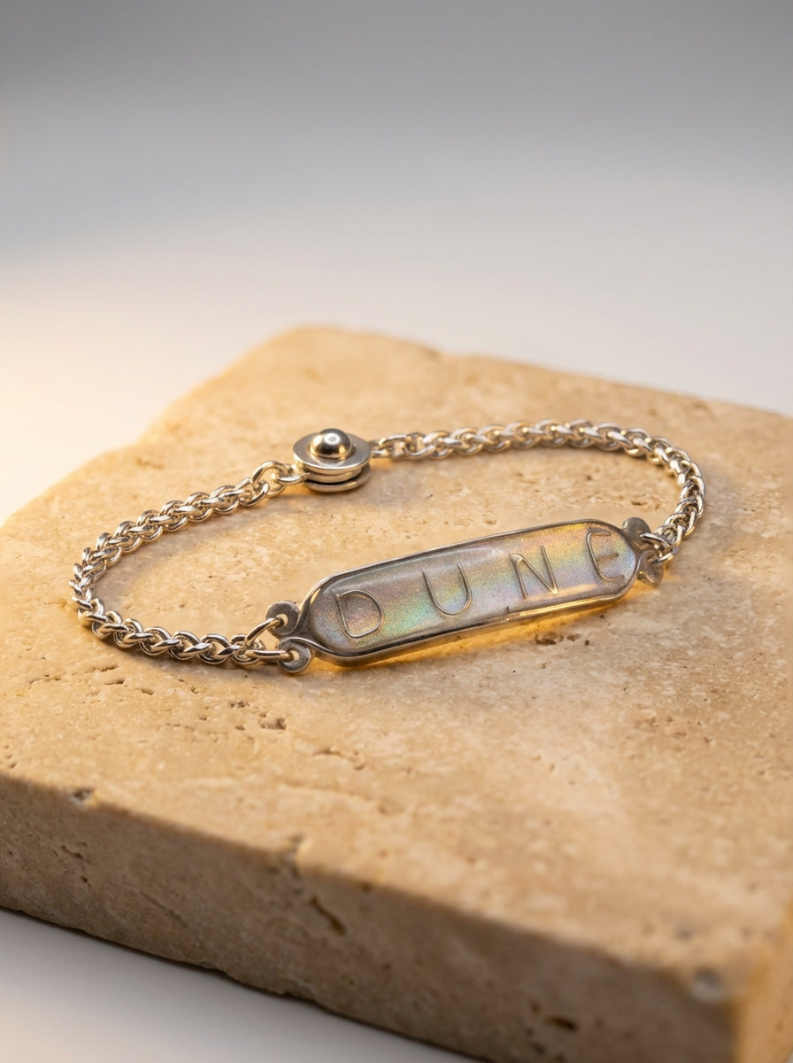 Custom Personalised Family Initials Bracelet - Handcrafted Resin & Stainless Steel