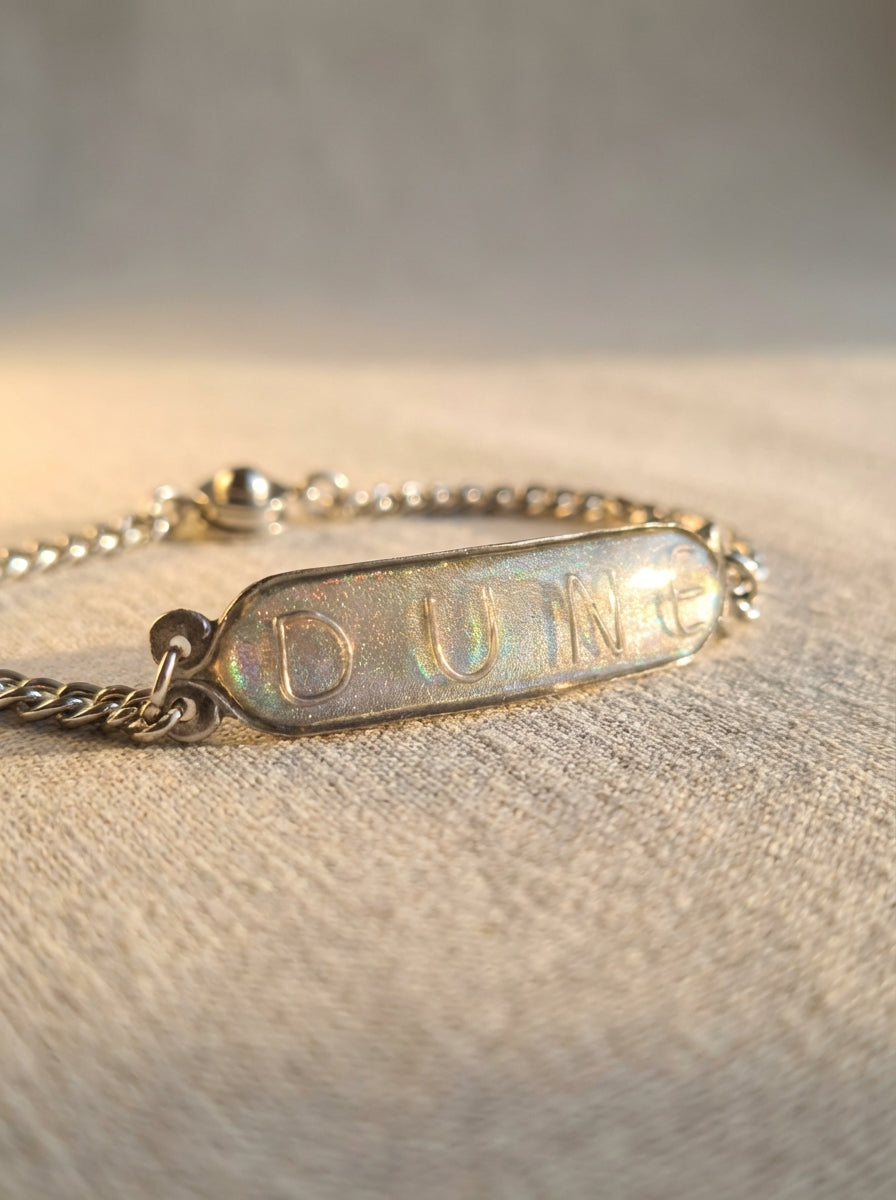 Custom Personalised Family Initials Bracelet - Handcrafted Resin & Stainless Steel